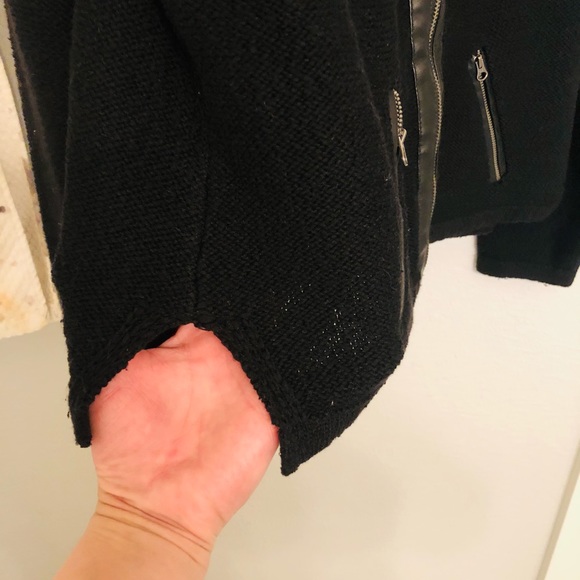 APT. 9 Black Moto Cardigan  PL - Picture 6 of 12